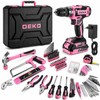 20V Pink Cordless Drill Tool Kit for DIY Repairs –