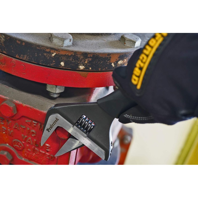 Proferred Plumbing Adjustable Wrench, Black Phosphate Finish, 4 Available Size