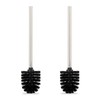Relaxdays 4 x Toilet Brush, Replacement, Removable Brush Head, Toilet