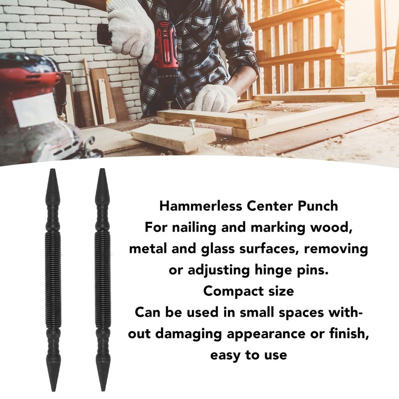 2pcs Dual Head Center Punch 3500 PSI Striking Force Punch