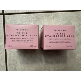 Beauty Pie Triple Hyaluronic Acid Deep Moisture Cream 50mL / 1.69 Fl Oz Lot Of 2