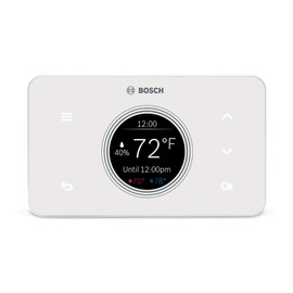 Bosch Thermotechnology Bosch Connected BCC50 Wi-Fi Thermostat-Compatible with Alexa and Google Assistant, All-in-One, Touch Screen, Safety Control, Smart Home, White