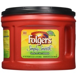 Folgers Simply Smooth Ground Coffee, 23 Ounce Tubs (Pack of 3)