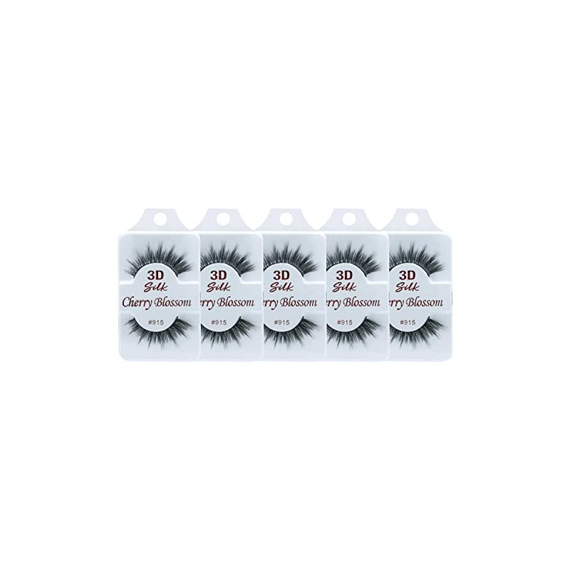 Cherry Blossom 3D Eyelashes (5 Pack of Silk 915)