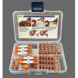 ITDsales WAGO Lever Nuts 28pc Wire Splicing Connector Kit with Case