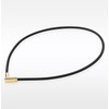 phiten RAKUWA Magnetic Neck Chopper Square Necklace, Gold/Black, 19.7 inches