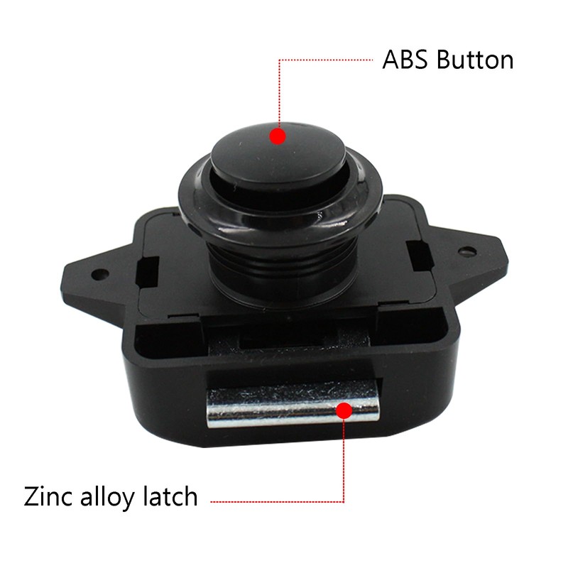 AcbbMNS 5PCS Push Button Latch Locks Keyless Cabinet Drawer Catch