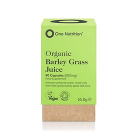One Nutrition Organic Barley Grass Juice – Protein Rich Superfood - Juiced Then Powdered for Maximum Potency – Nutritionally Dense – Easy to Digest – 90 Capsules