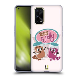 Head Case Designs Peanut Butter And Jelly Vintage Ads Series 2 Soft Gel Case Compatible With Realme X7 Pro 5G
