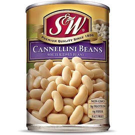 S&W Cannellini Beans (White Kidney Beans) 15 oz. (Pack of 6)
