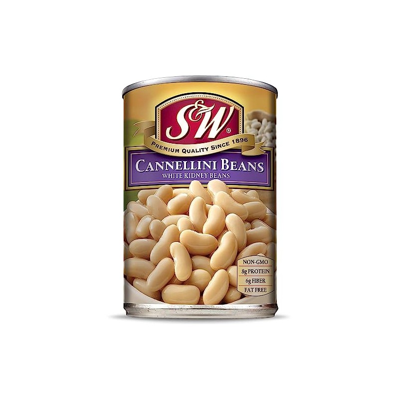 S&W Cannellini Beans (White Kidney Beans) 15 oz. (Pack of