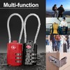 TSA Approved Luggage Combination Locks,T Tersely 2 Pack Travel Suitcase