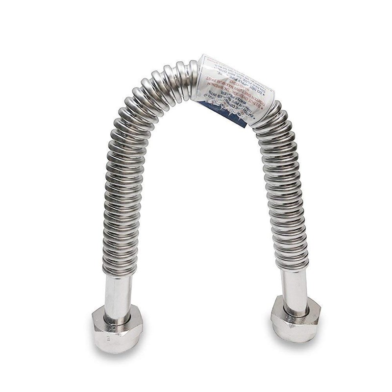 2 Pack Heavy Duty Durable Stainless Steel Corrugated Water Flex