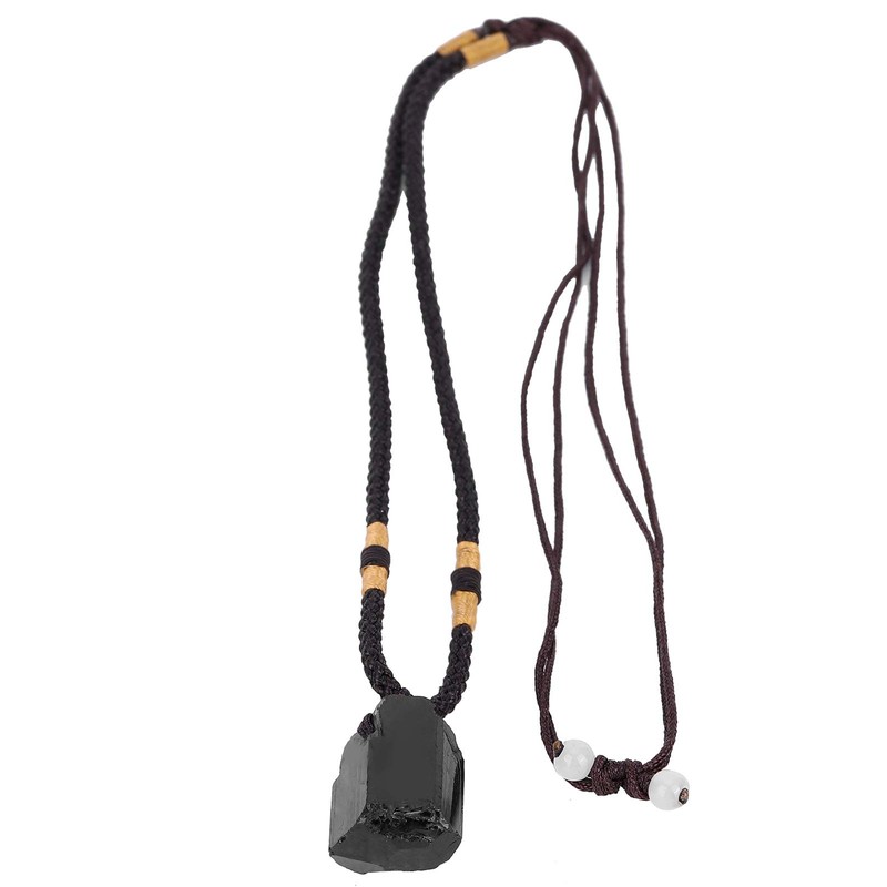 eecoo Colgante de turmalina, 4 Piezas turmalina Colgante, Collar, Cadena