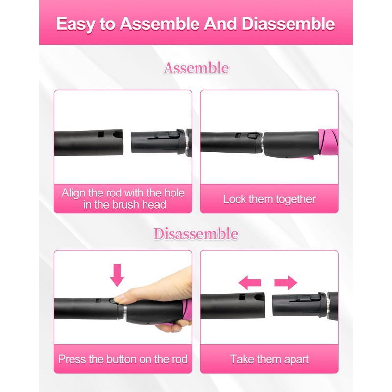 Car Snow Scraper and Brush for Window Windshield - Pink