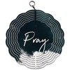 Aesthetic Pray Ocean Waves Design Wind Spinner Art 10 inch