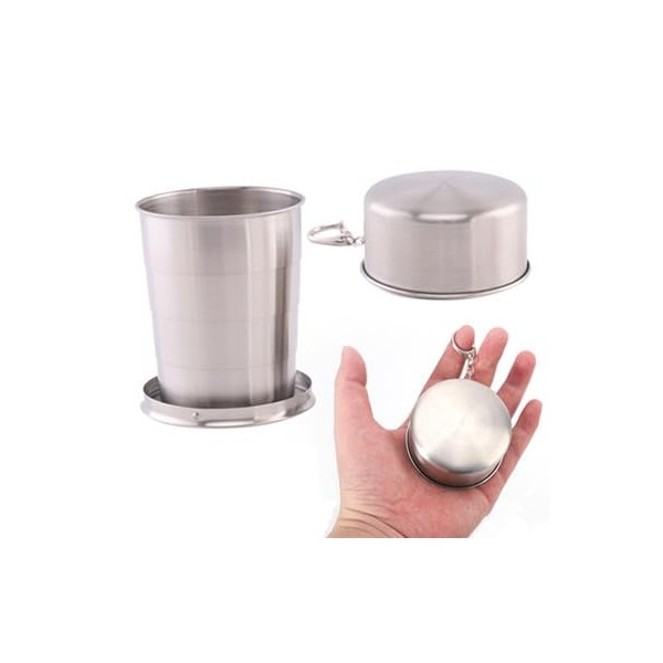 PengLAI Collapsible Cup - Reusable Foldable Cup with Flip Top