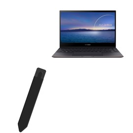 BoxWave Stylus Pouch Compatible with ASUS ZenBook Flip S13 (UX371) - Stylus PortaPouch, Pen Stylii Holder Carrier Portable Self-Adhesive - Jet Black