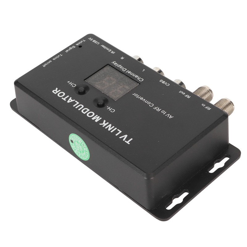 UHF Modulator TV Link Modulator 471.25‑885.25MHz Support PAL NTSC AV
