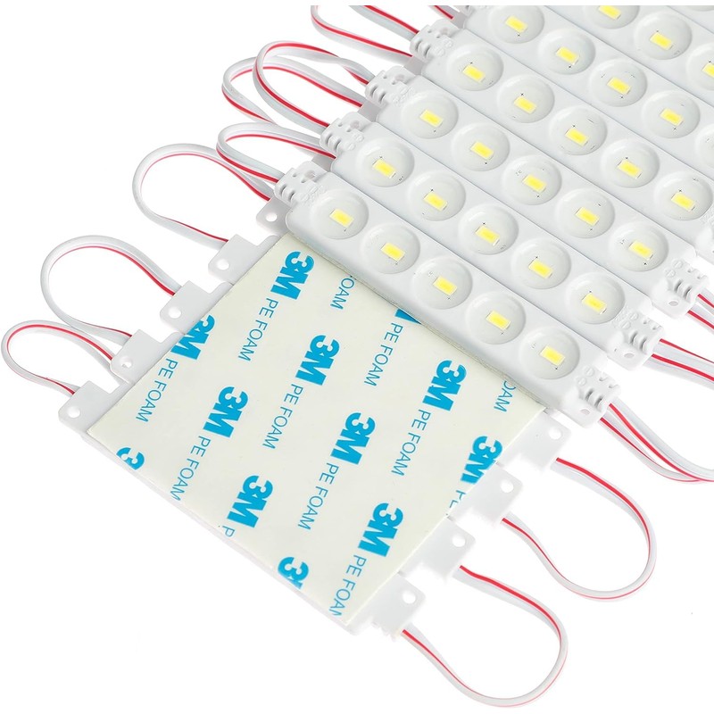 VMINGO Tira Modulo Luz 5 Led Blanco Impermeable Pared Publicidad