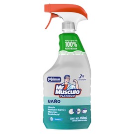 Mr. Músculo Platinum Limpiador Líquido Para Baños, Aroma Fresco, 650mL