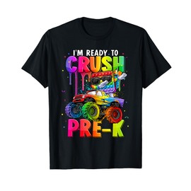 I'm Ready To Crush Pre-K Monster Truck Boys Back To School T-Shirt