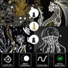 7Pcs White Acrylic Ink Pens Opaque Gold Black Dual Tip