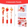 Cute Strawberry Mechanical Pencil Set Include 3Pcs Kawaii Mechanical Pencils,3