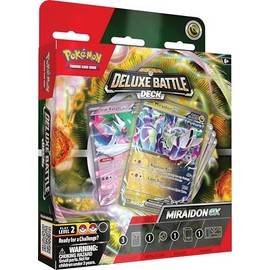 Pokémon TCG: Miraidon ex Deluxe Battle Deck (Ready-to-play 60-card deck & Accessories)