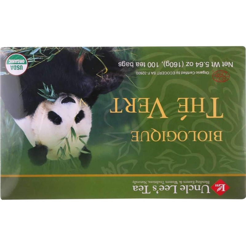 (NOT A CASE) Organic Green Tea, 100 Tea Bags