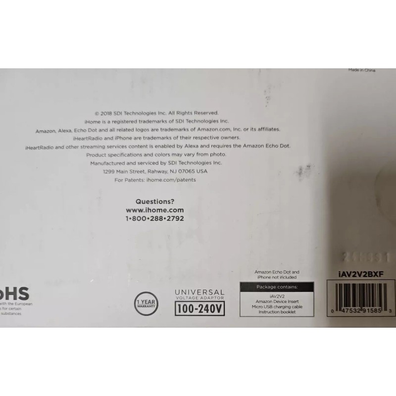 Ihome Spot For Dot Iav2v2bxf