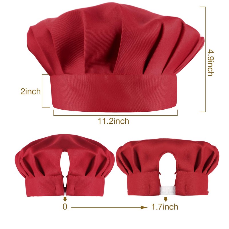 CHENGU 6 Pieces Chef Apron Set Kitchen Apron and Chef