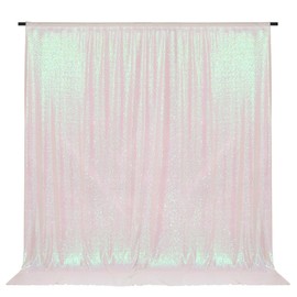PartyDelight Sequin Backdrop Iridescent 6FTx6FT for Photography Curtain Special Events Party