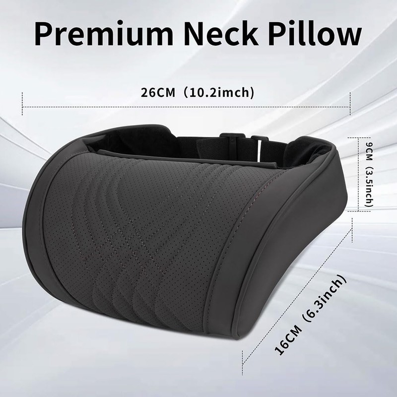 Dapucarin Car Headrest Memory Foam Neck Pillow for Driving with