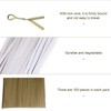 EPCDBBRT 300 Pieces Candy Twist Ties, Brown, White, Black, Iron