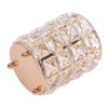 Crystal Makeup Brush Holder European Style Rounded Crystal Glass Cosmetic