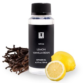 Aroma by Lulu - Lemon & Vanilla Bean - Luxury Fragrance Oil for Waterless Cold Air Diffusers - Aromatherapy Fragrance Oil Blend for The Home or Office – Smells Sweet & Citrusy - 120mL, 4.0 fl oz
