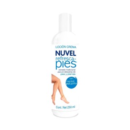 Nuvel Crema Refresca Pies y Piernas Cansadas | Alivio Instantáneo con Mentol y Alcanfor | Efecto Frío y Relajante - 250 ml