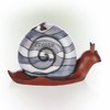 Alpine Corporation WQA1600 Alpine Create Snail Solar-Powered LED Light Garden