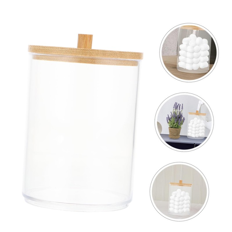 NOLITOY Cotton Pad Holder Box Set Acrylic Swab Storage Case
