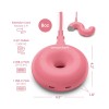 iSmartHome Donut Portable Power Strip Surge Protector Red (2) AC