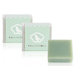 KURIYA KURIYA Gentle Makeup Remover, Set of 2, 3.2 oz (90 g) x 2 [Double Face Washing Needed/Eyelash Effected/Additive-free/Hypoallergenic/Soap/Skin-friendly/Sensitive