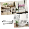 Zerodeko 2Pcs Wall Mount Hanging Wire Baskets for Kitchen Bathroom