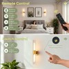 Battery Operated Crystal Wall Sconces Set of 2, Battery Sconce