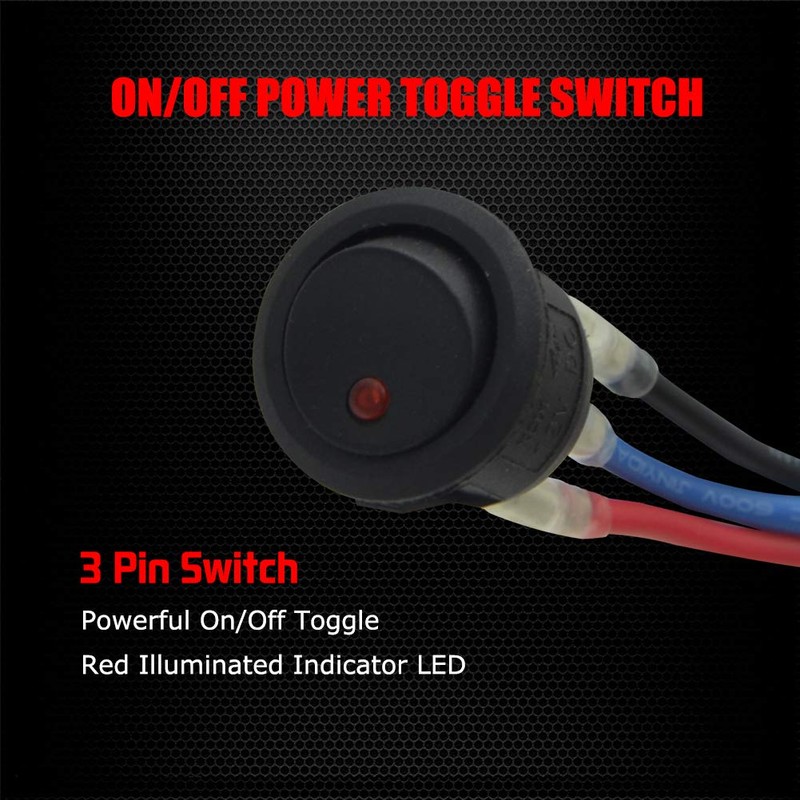 Ampper 4 Lead Wiring Harness for LED Rock Lights, LED