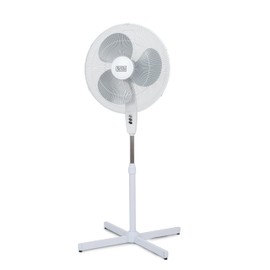 BLACK+DECKER 18-Inch Pedestal Fan, BFP18SXW, Oscillating Fan for Home and Office, Standing Fan with 3 Speed Settings, Height Adjustable with Adjustable Head Tilt, White