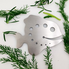 Premium Stainless Steel Herb Stripper, Leaf Stripper Tool for Kale, Rosemary, Basil, Thyme, Parsley
