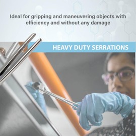 Premium Autoclave-able Heavy Duty Hemostat Forceps Clamps 6.25" Straight, Stainless Steel