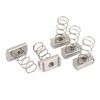 TA-VIGOR 5Pcs M10 304 Stainless Steel Long Spring Channel Nuts,