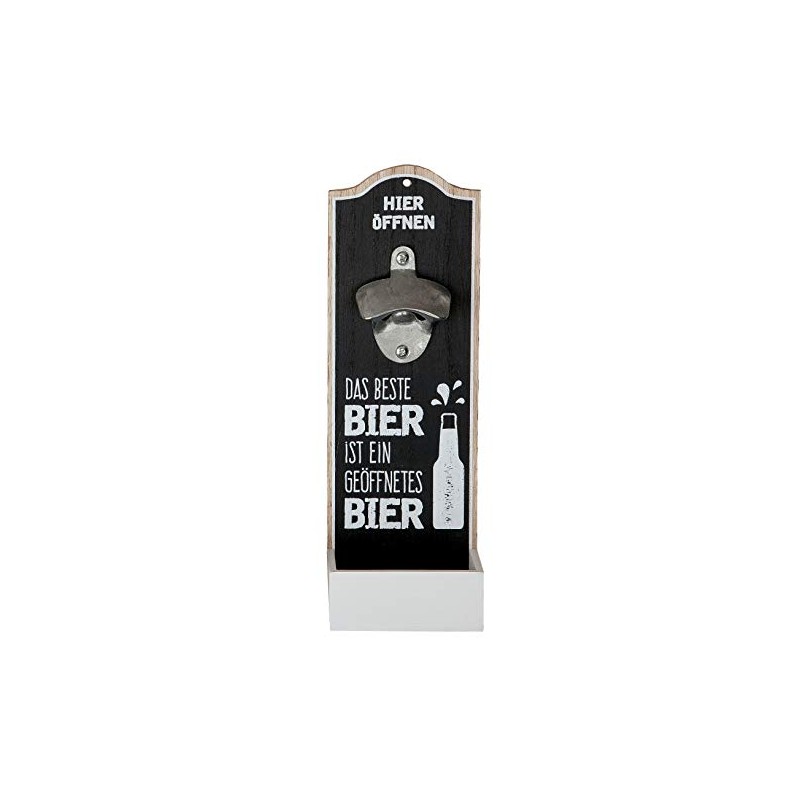 GILDE 1 x Wall Bottle Opener Metal Bottle Cap Collector